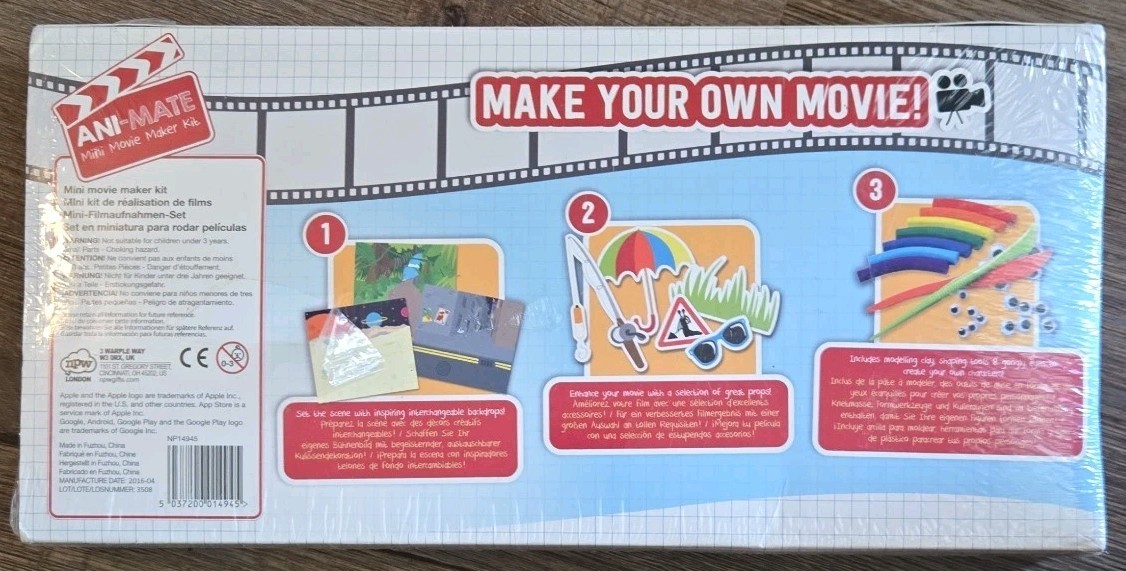 Ani-Mate Movie Maker Kit. Make Movies With Smart Phone Or Tablet Claymation
