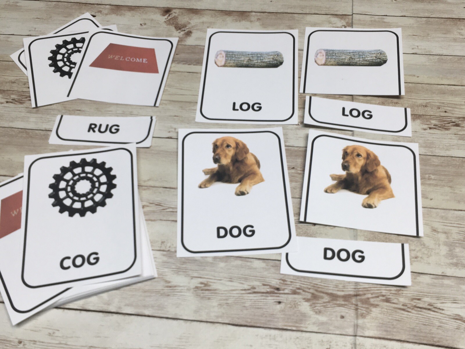 CVC WORDS – Three Part Card set – Cards for Learning Center – Teaching supplies