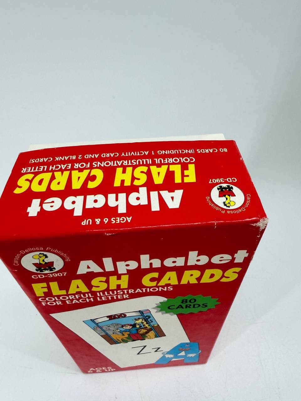 Carson Dellosa Alphabet Flash Cards 80 Cards Ages 6+ Educational Learning New