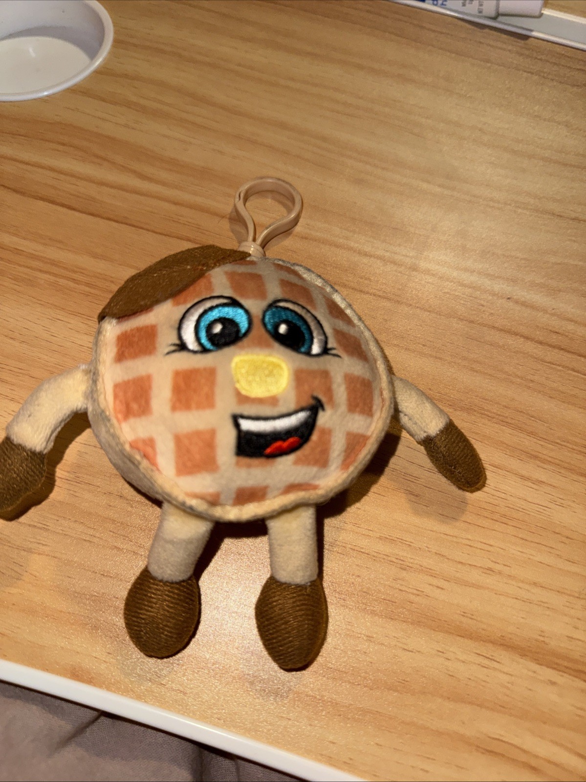 Whiffer Sniffer- Waffle Aaron waffle scented backpack clip- 5 Inches