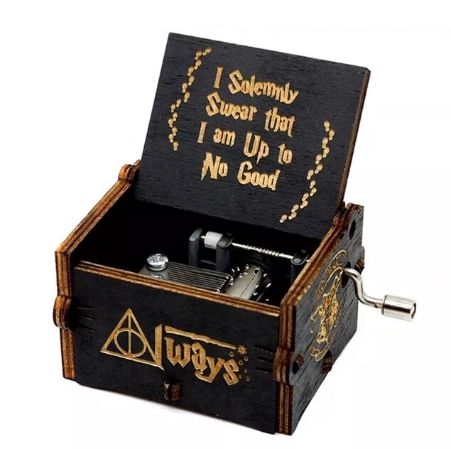 Harry Potter Vintage Music Box With Crank Tune From The Legendary Film