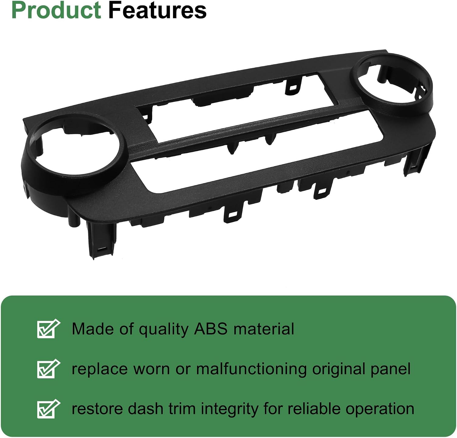 Dash A/C Air Conditioning Replacement Panel Installation Mount Trim Kit Compatib