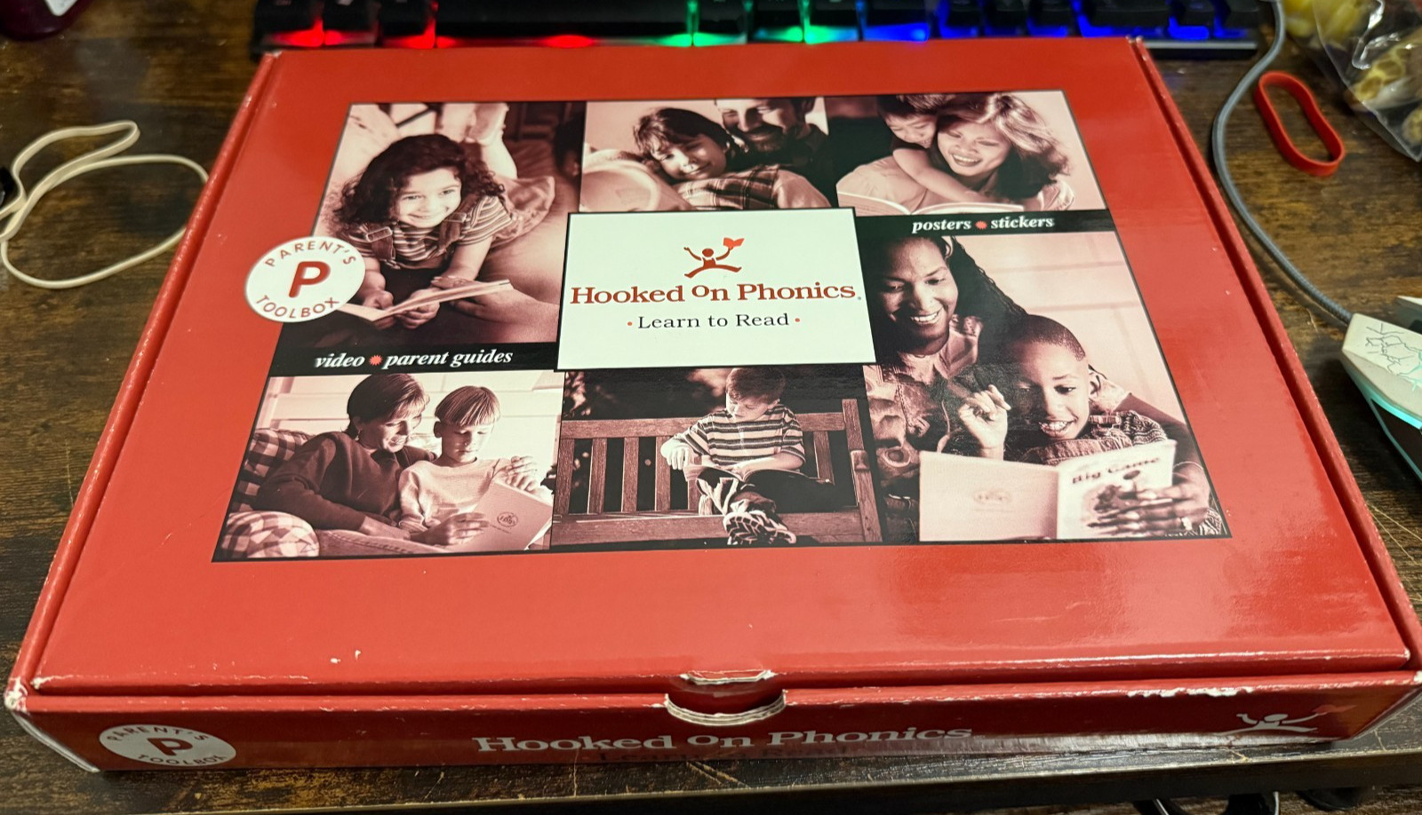 Hooked On Phonics Parents Toolbox Learn To Read,Cassette/Guidebook/Quick Bk,VHS)