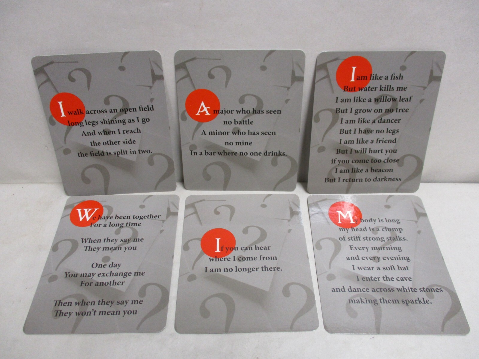 Riddles Knowledge Cards by Emmanuel Williams Complete Set of 48 Cards with Box