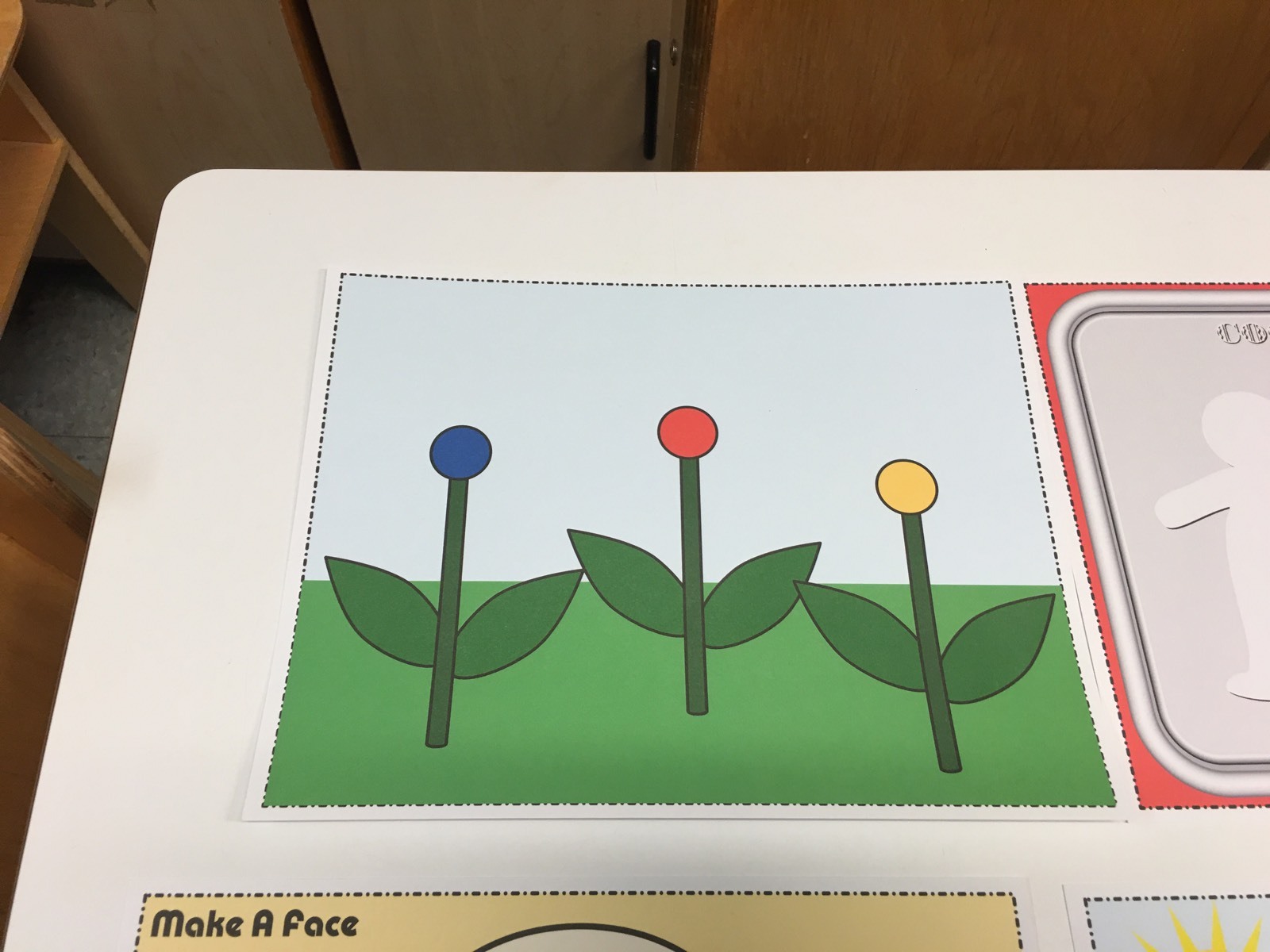 Playdoh Activity Mats – #1-4 Mats for Learning Center – Laminated Mats – Pre K