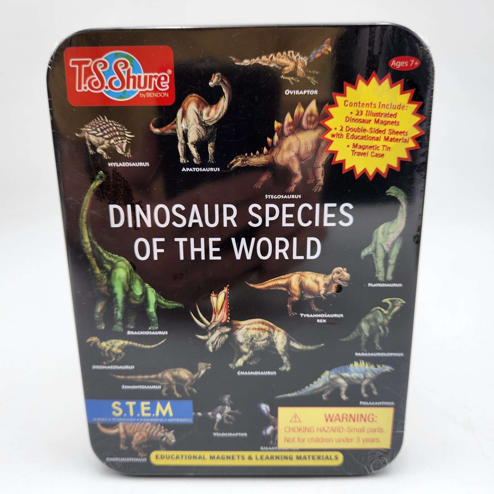 Dinosaur Species Of The World T.S. Shure Educational Magnets STEM Learning