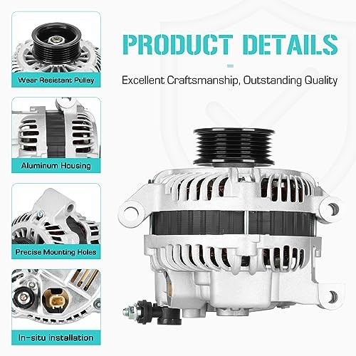 Automotive New Alternator for Jeep Cherokee 4.0 4.0L 2001, 56041822AB,