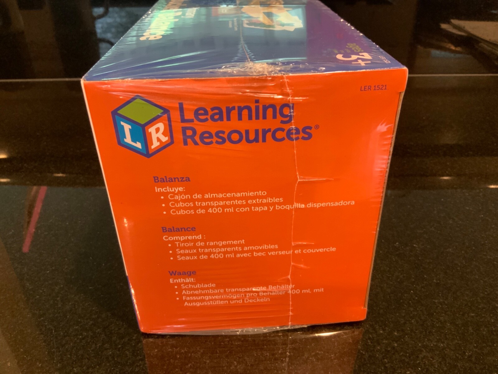 LEARNING RESOURCES Primary Bucket Balance STEM Learning Scale Kit Sealed in BOX