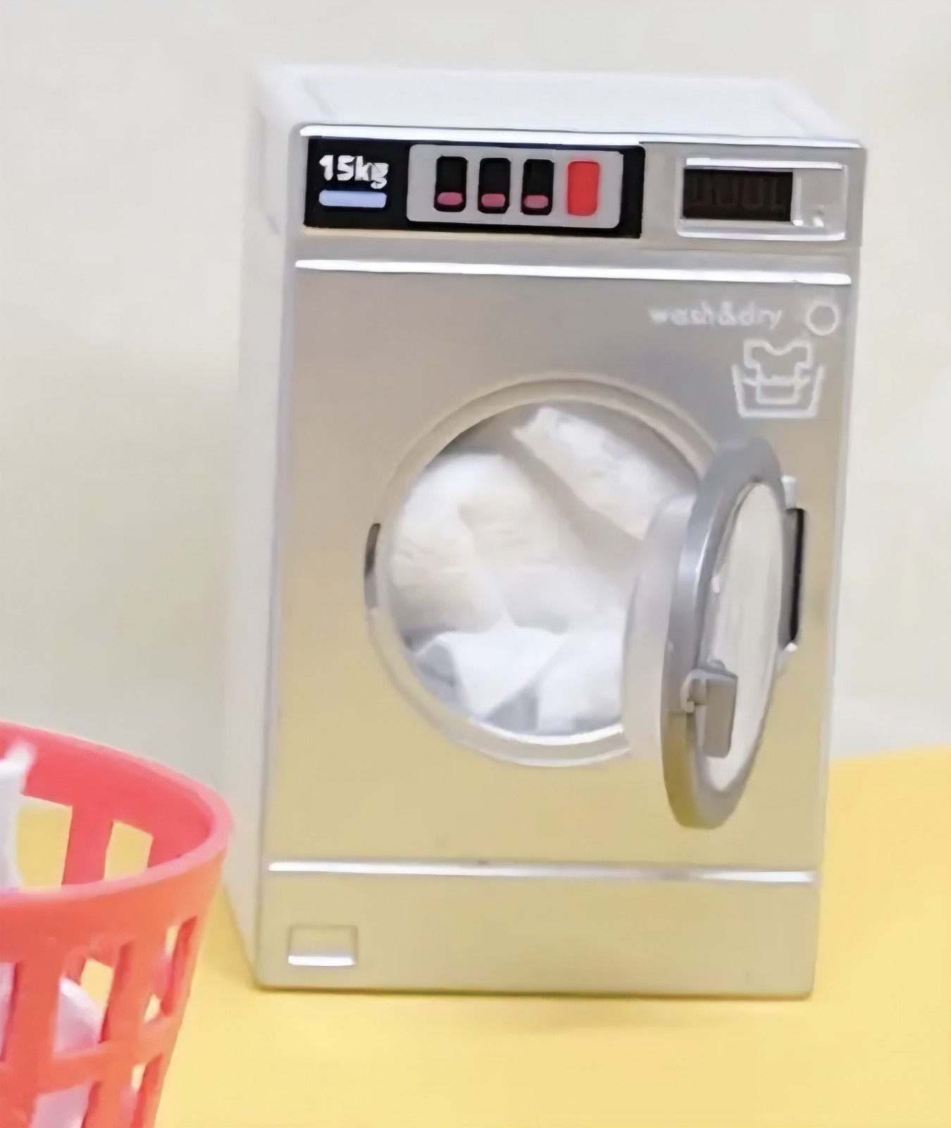 Miniature Front Loading Washing Machine 1:12 Scale Scene Prop Diorama 2.2×1.4″