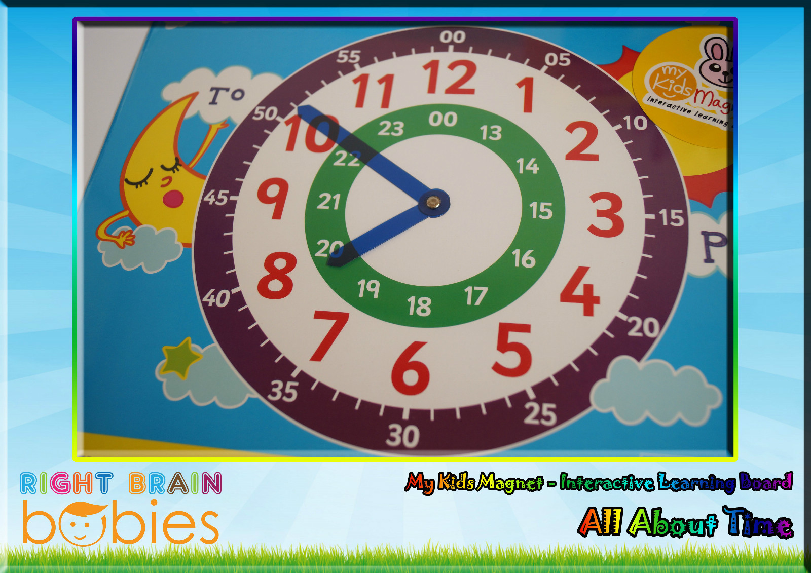 Kids Magnet All About Time – Interactive Magnetic Board. shichida / Montessori