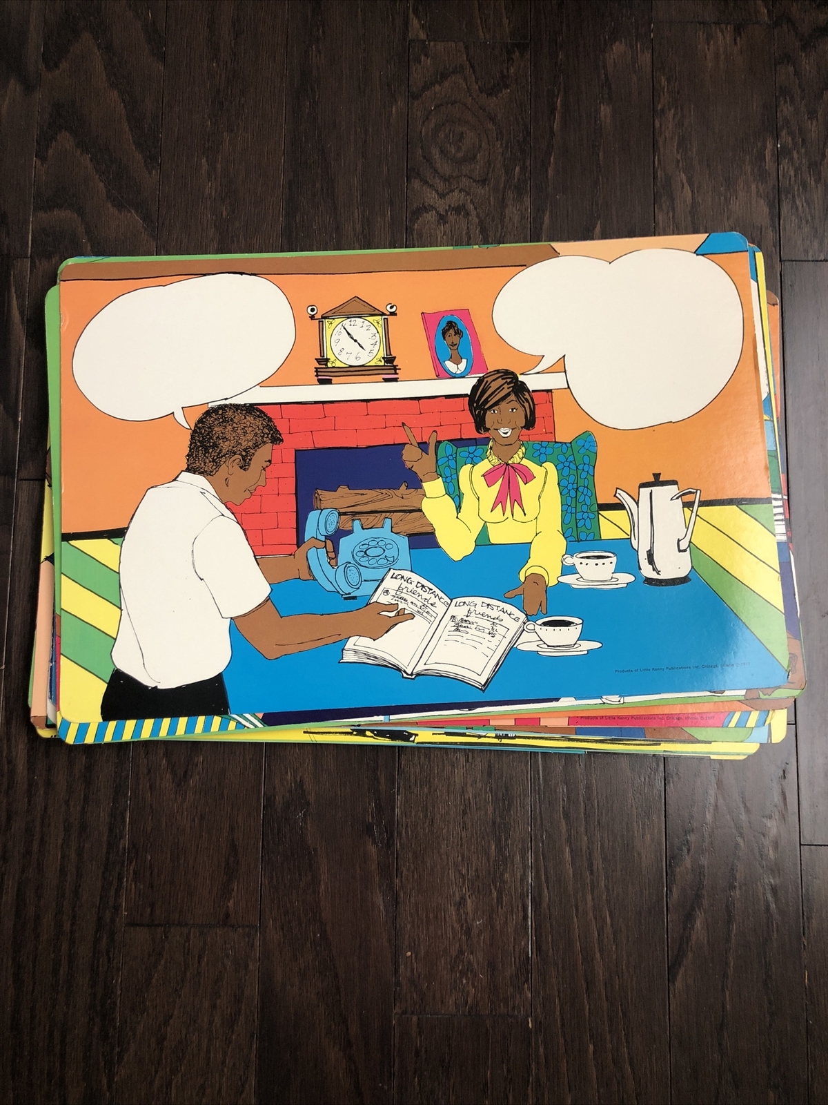 1977 Lot Of 15 Educational Posters English Vintage ESL ELL