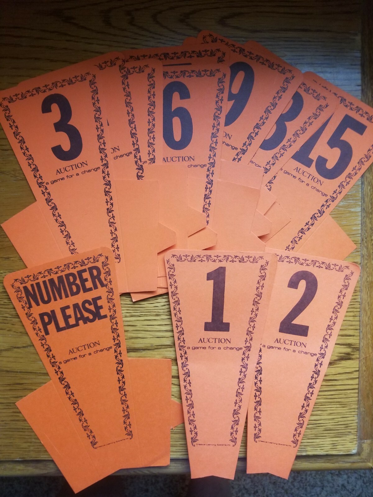 Vintage 1982 AUCTION game for a change by Creative Learning Systems
