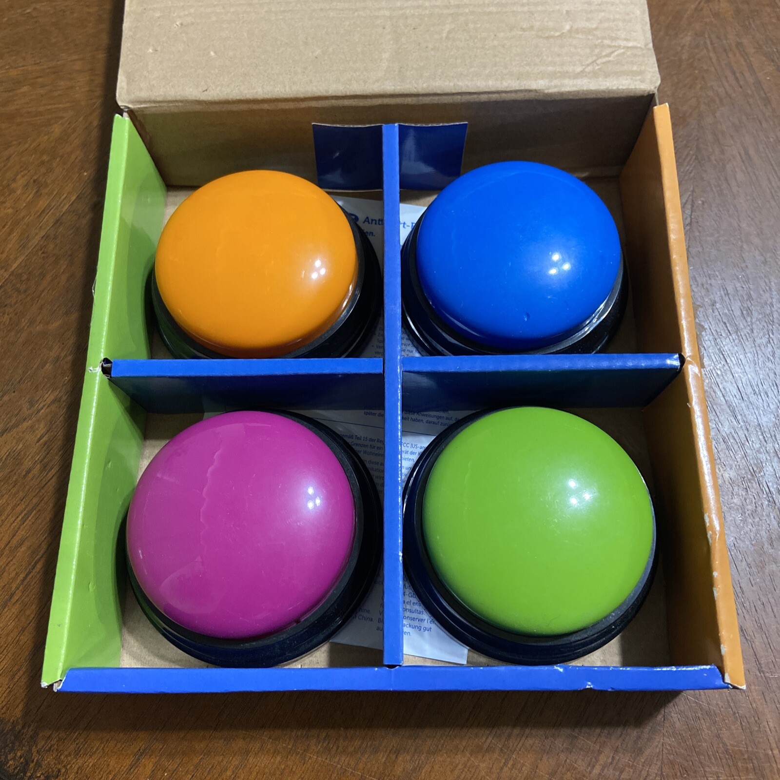 Learning Resources Answer Buzzers, Set of 4 Assorted Colors – Works Great