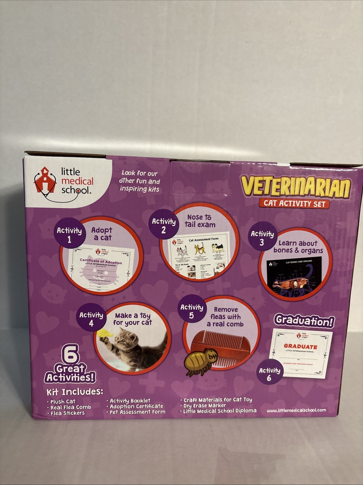 CAT Veterinarian Activity Set With Cat Plush BRAND NEW Kitten Kitty