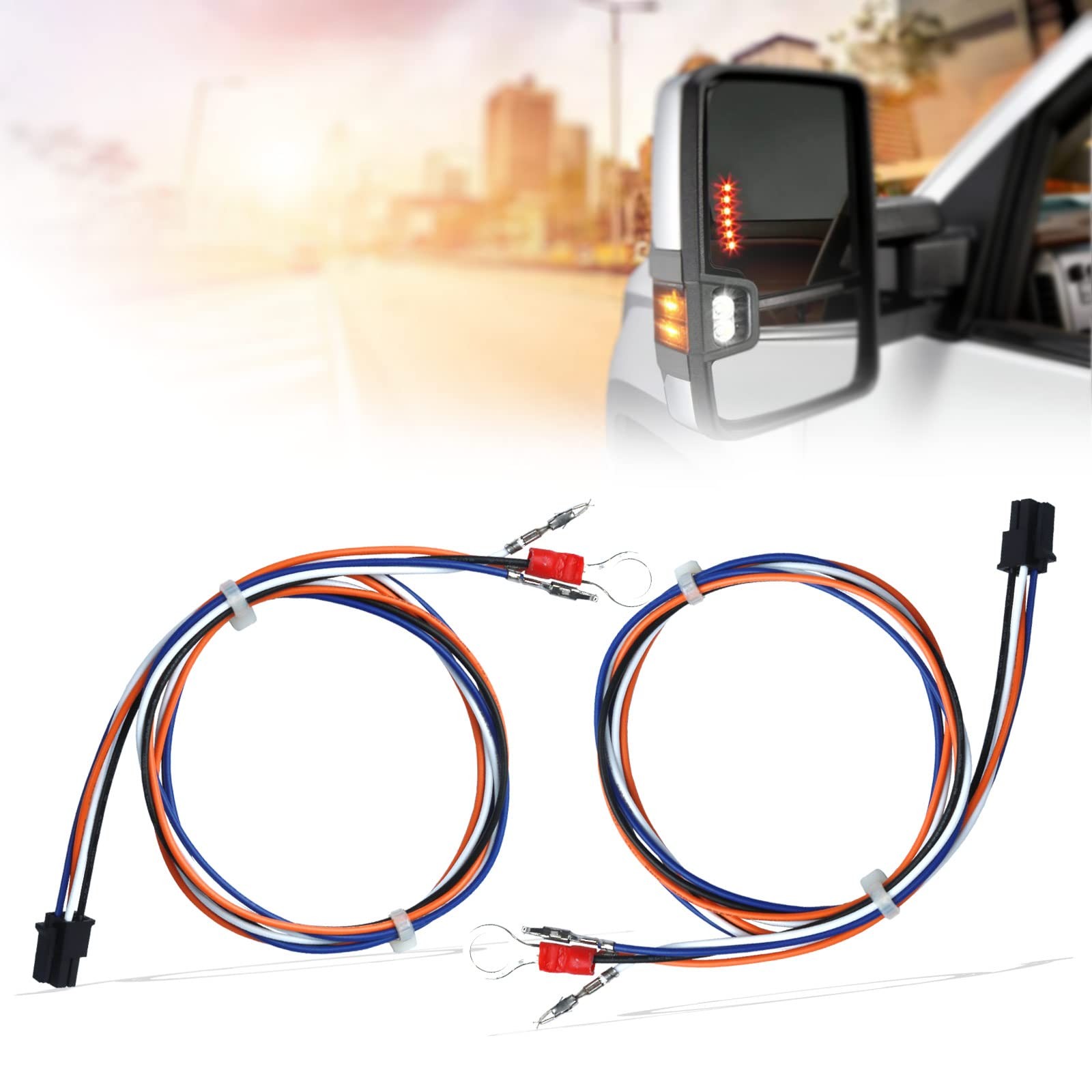 Lisnhlin Tow Mirrors Wiring Harness Compatible with Chevrolet Chevy…