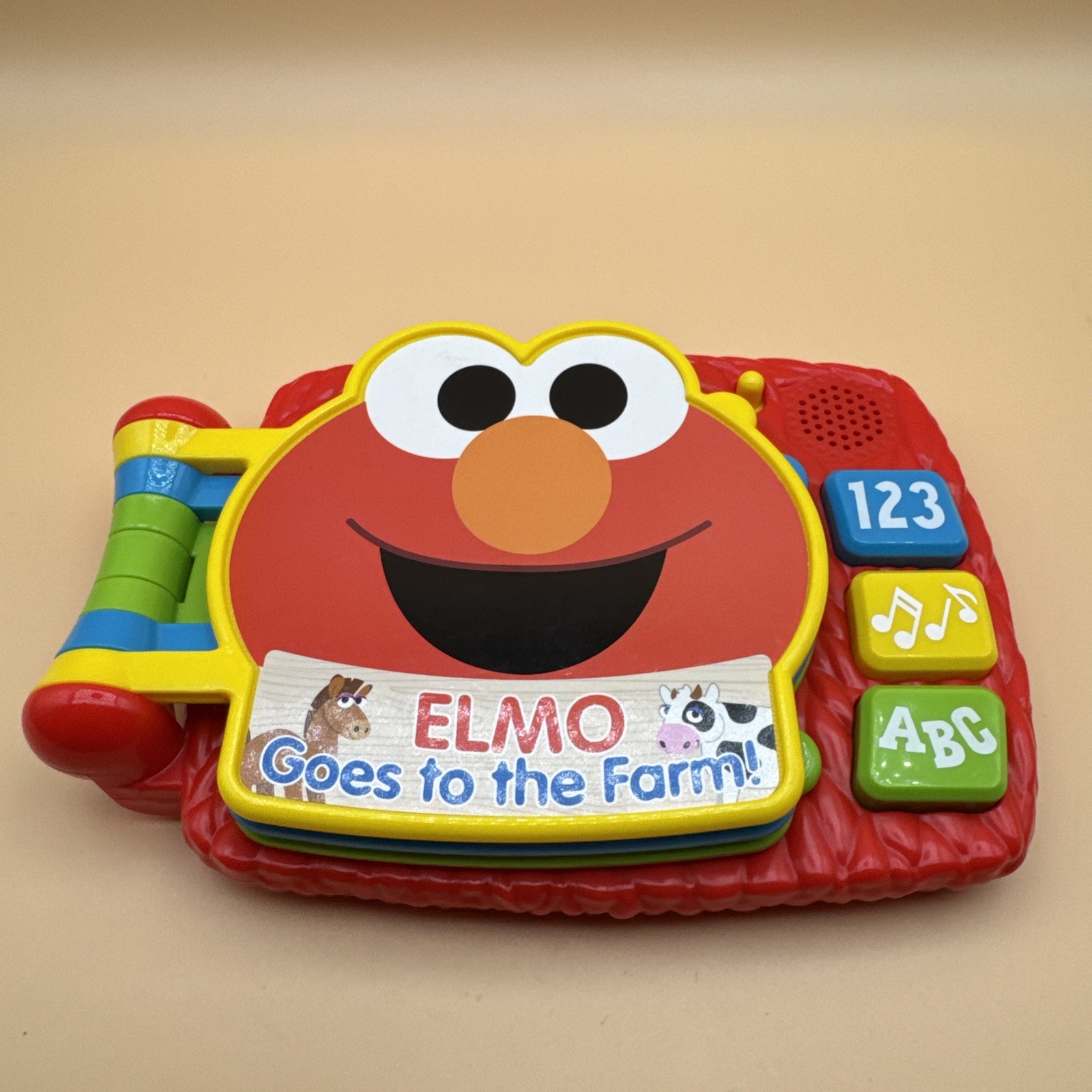 Sesame Street Elmo Goes to the Farm Interactive Musical Toy Book Letters/Numbers