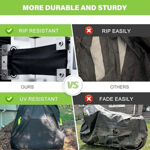 ATV Cover Waterproof Outdoor Heavy Duty 4 Wheeler Cover 420D All Weather Quad…