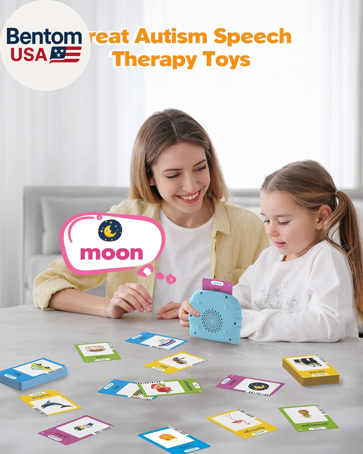 Talking Flash Cards for Toddlers 1 2 3 4 Year Olds, Montessori Language Learning