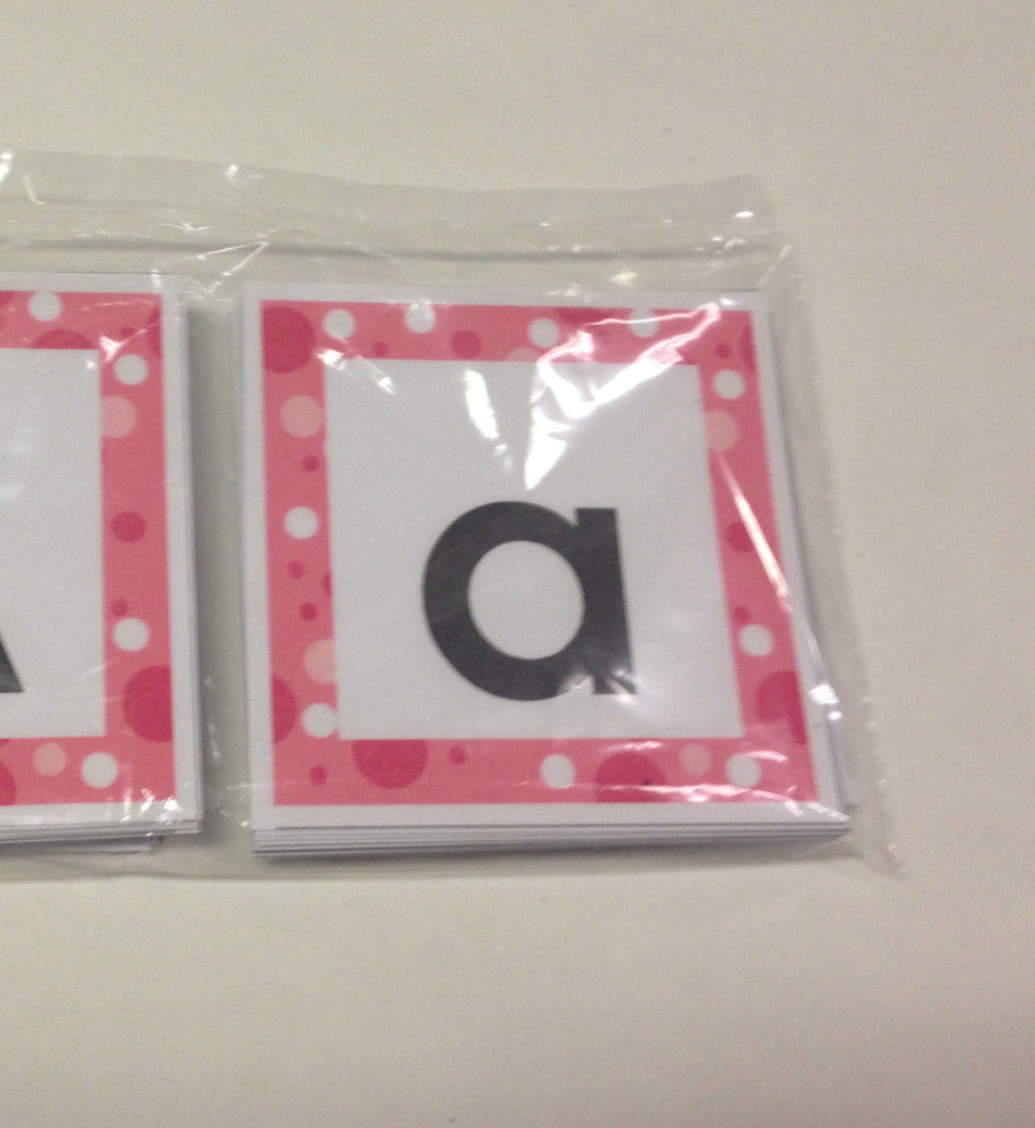 ABC Uppercase Lowercase Match – 52 cards- Laminated Cards Set Homeschool Pre-k#