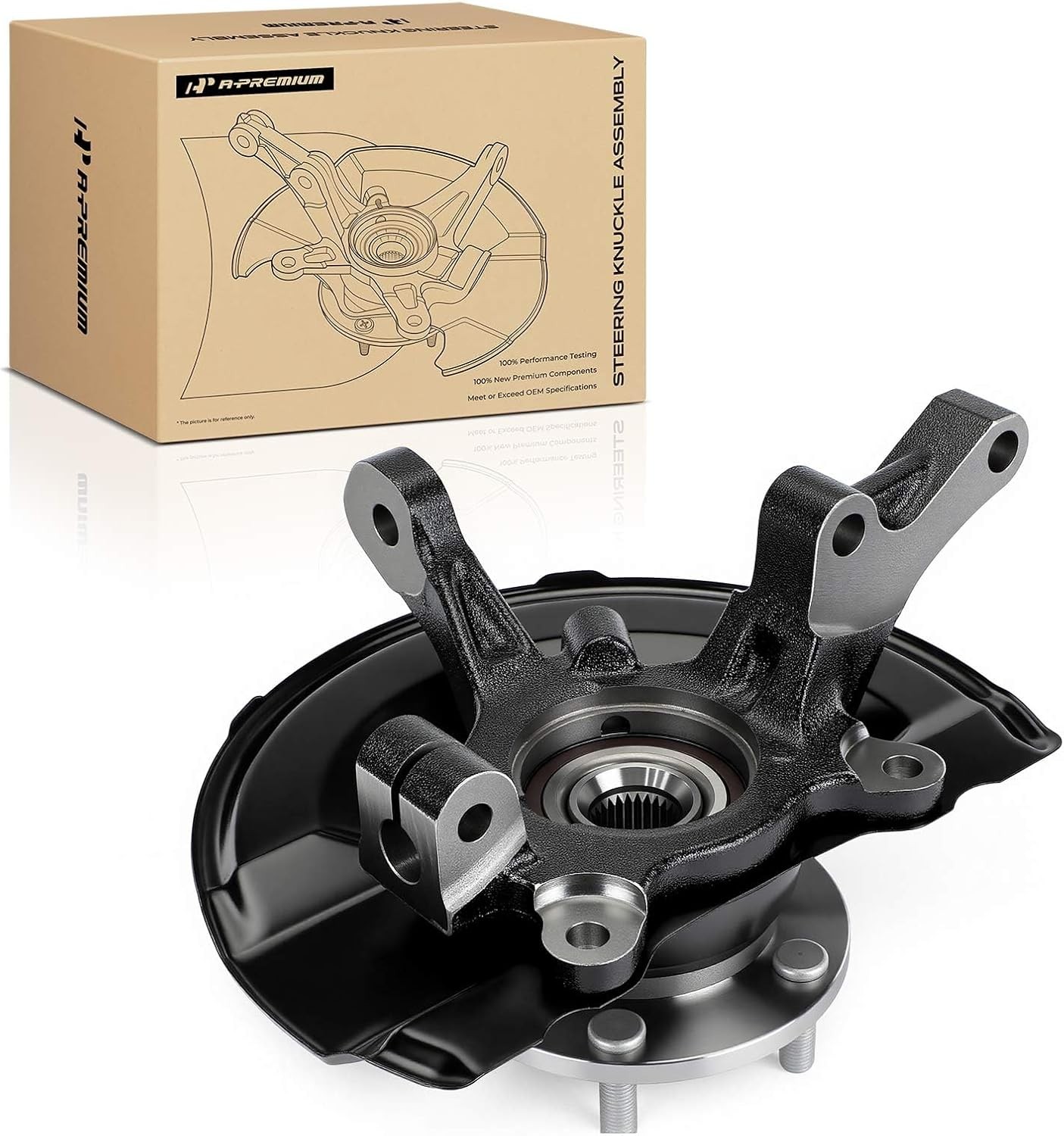 A-Premium Front Left Steering Knuckle Wheel Bearing for Mitsubishi Outlander