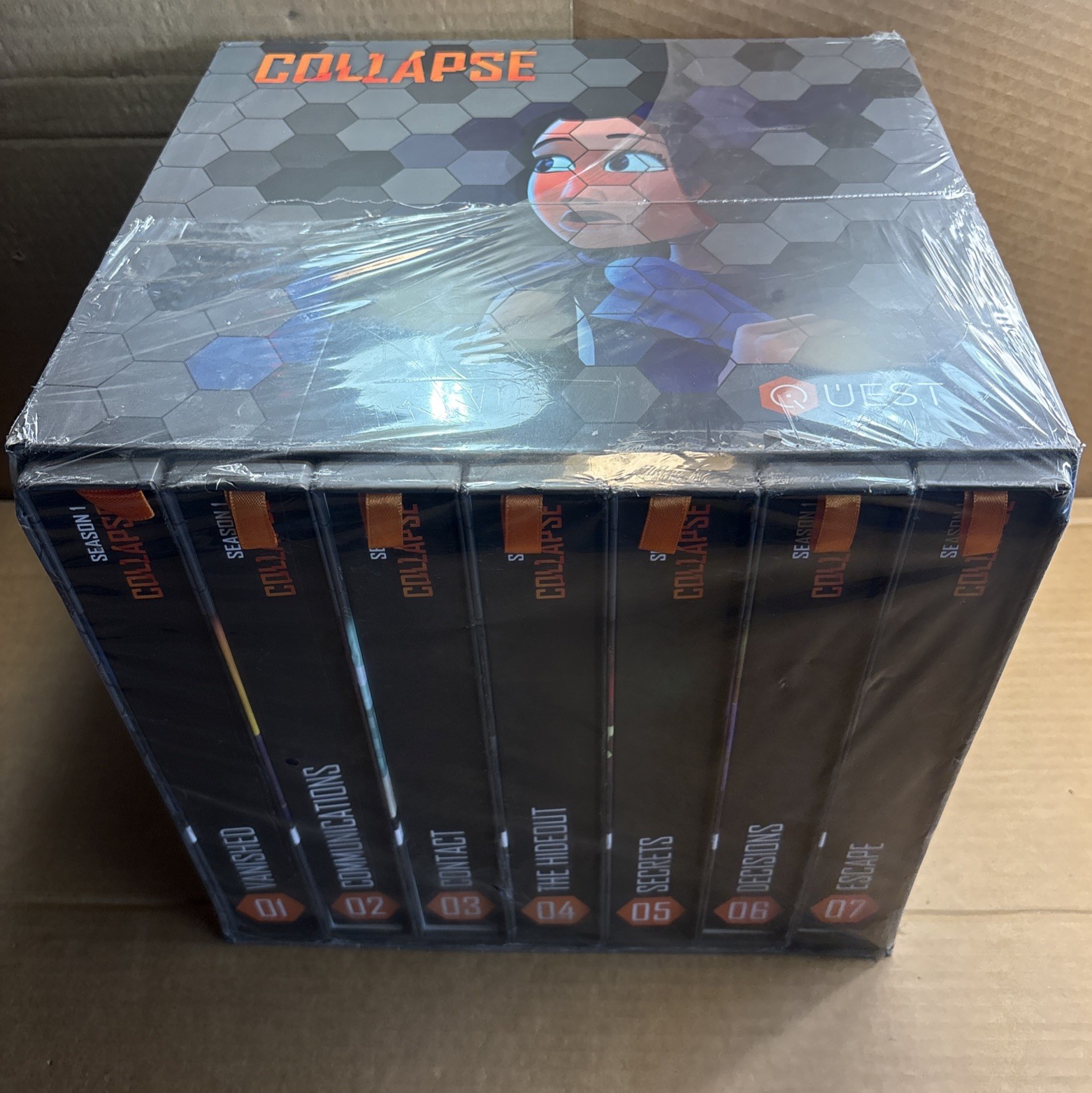BRAND NEW SEALED Quest Problem Solving Box Game Season 1 COLLAPSE (1-7)