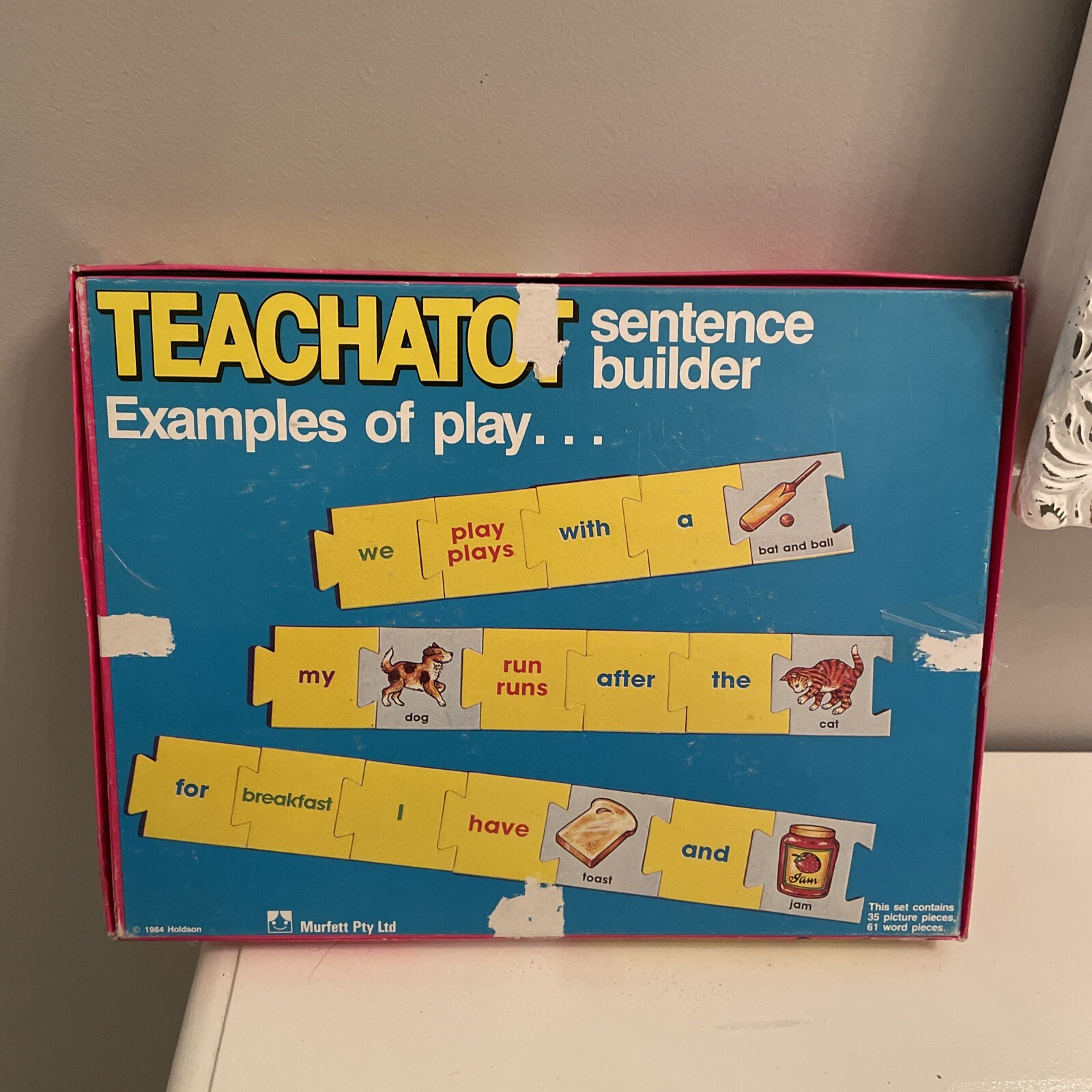 Vintage 1984 Holdson Teachatot Sentence Builder