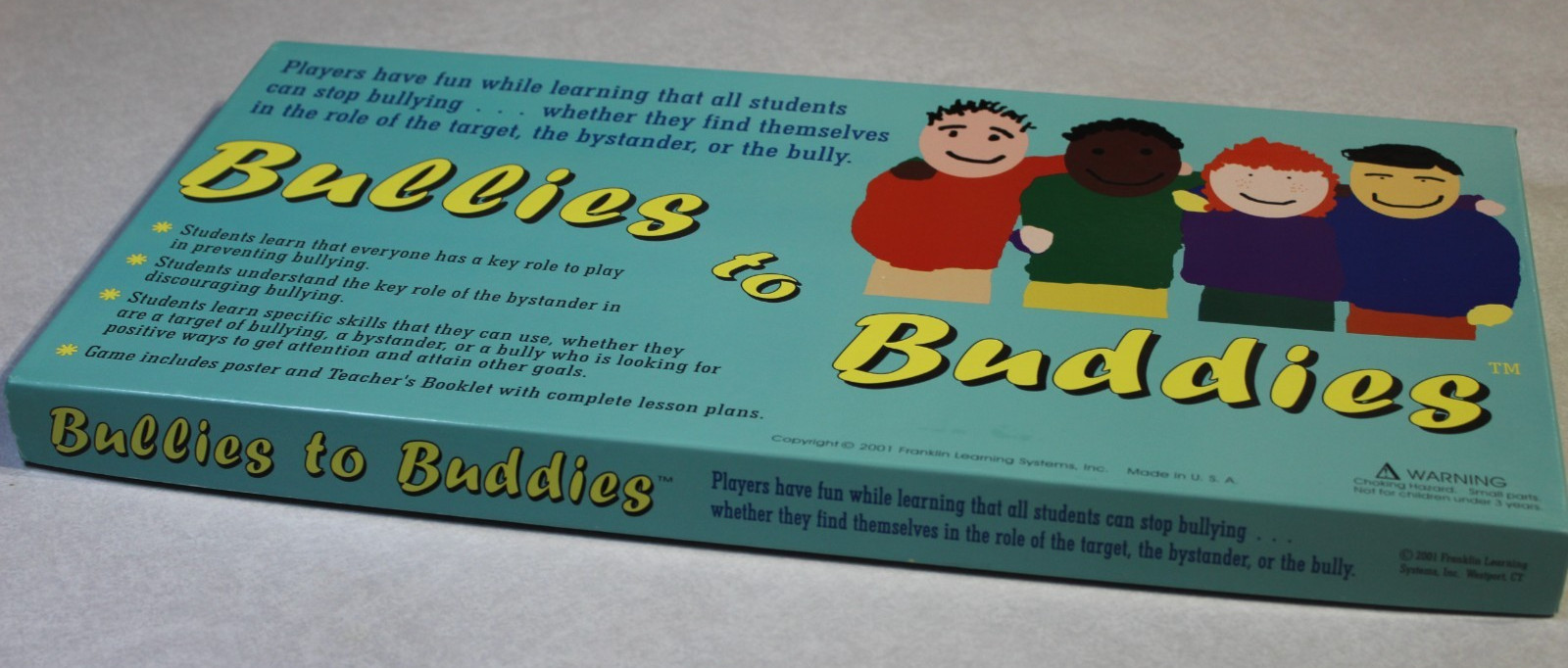 Homeschool Franklin Learning System Bullies to Buddies Interactive Board Game