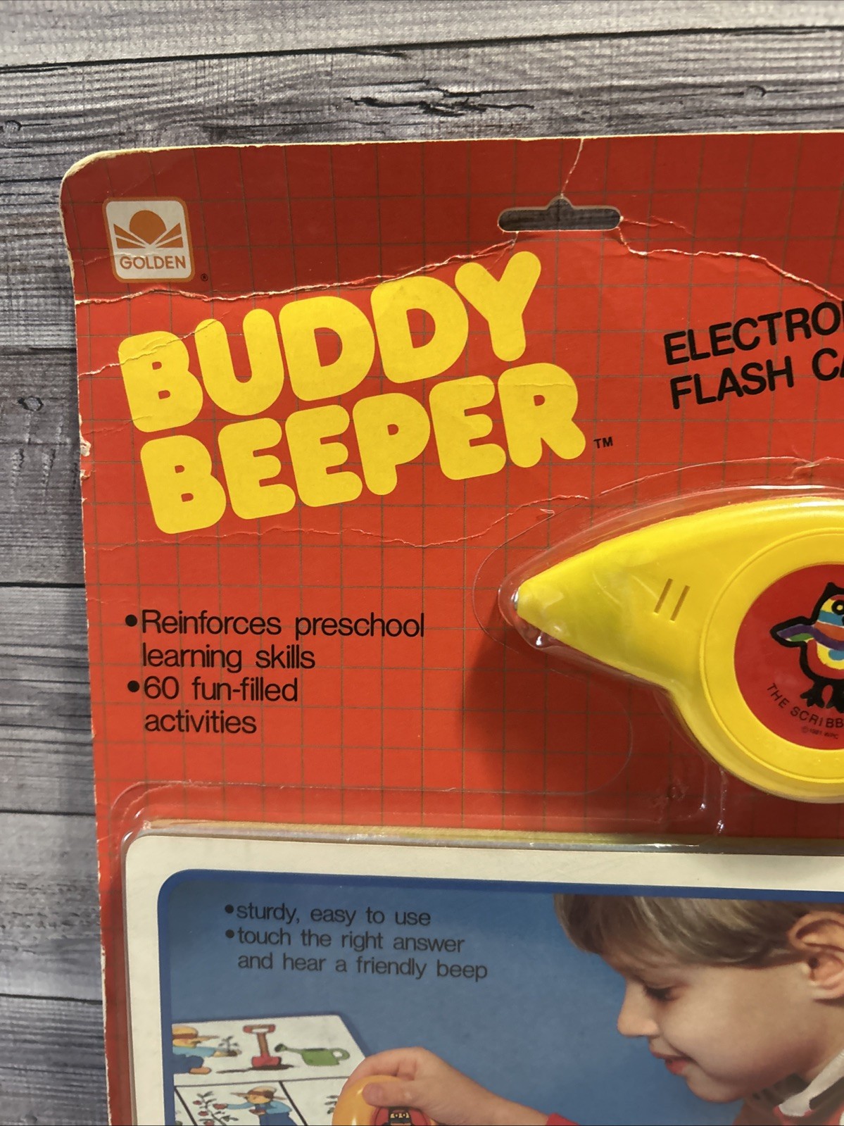 Buddy Beeper Electronic Flash Cards New Sealed Golden Press 1986 Vintage