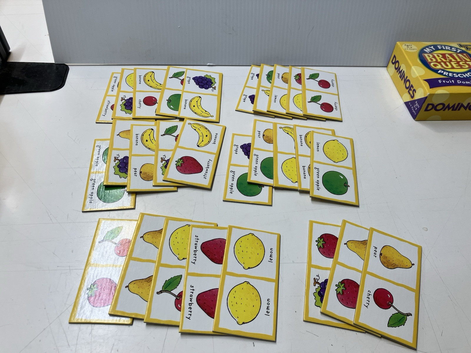 My First Brain Quest Preschool Fruit Dominoes Educational No Instructions