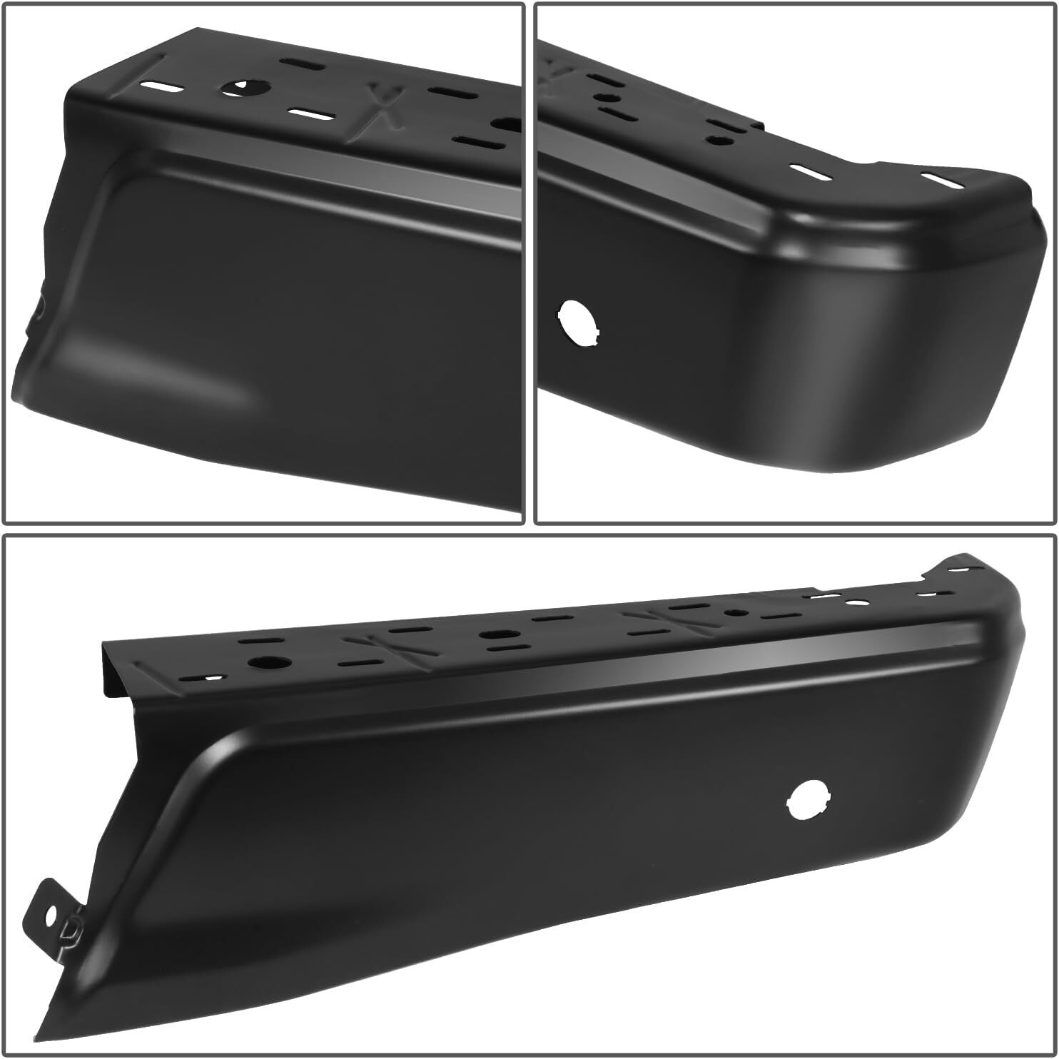 15-20 Ford F150 Right Rear Passenger Bumper End Cap Parking Sensor Holes Primed