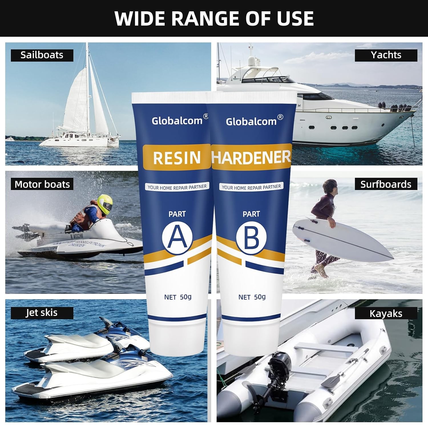 Fiberglass Boat Repair Kit Gel Coat Repair Kit Marine Fiberglass Restoration Kit