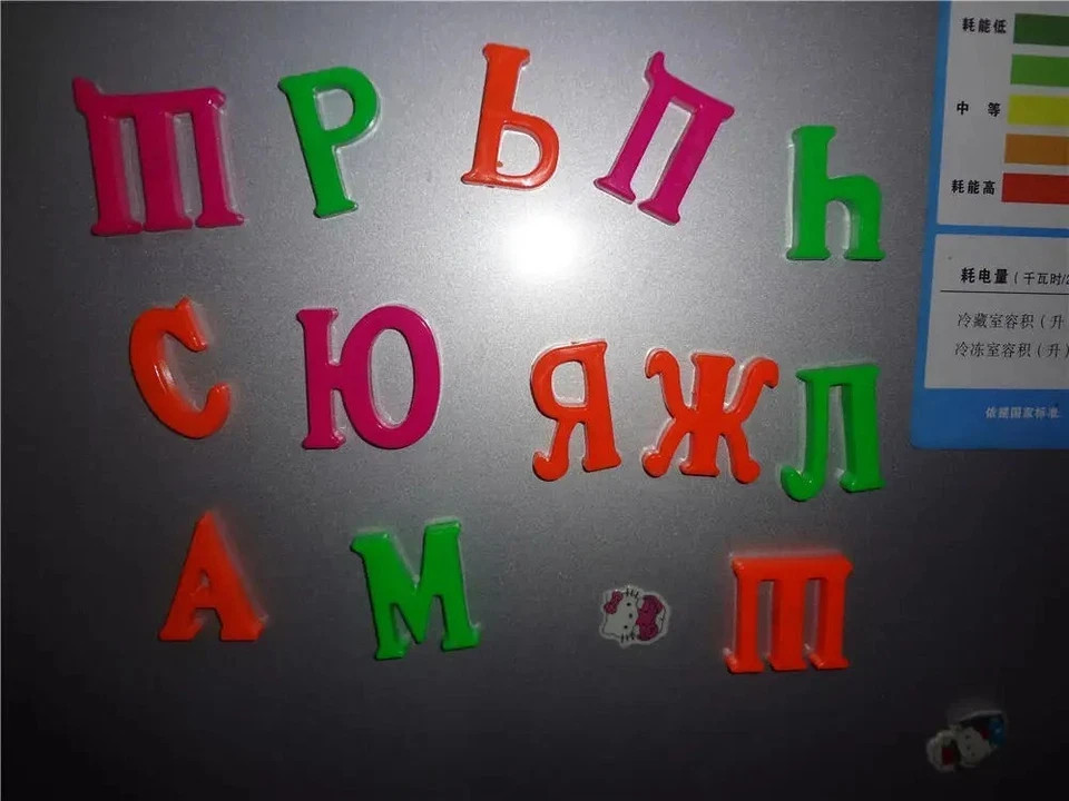 Kids Russian Magnetic Alphabet Letters Toy – Zhukova Magnitnaya Azbuka Education