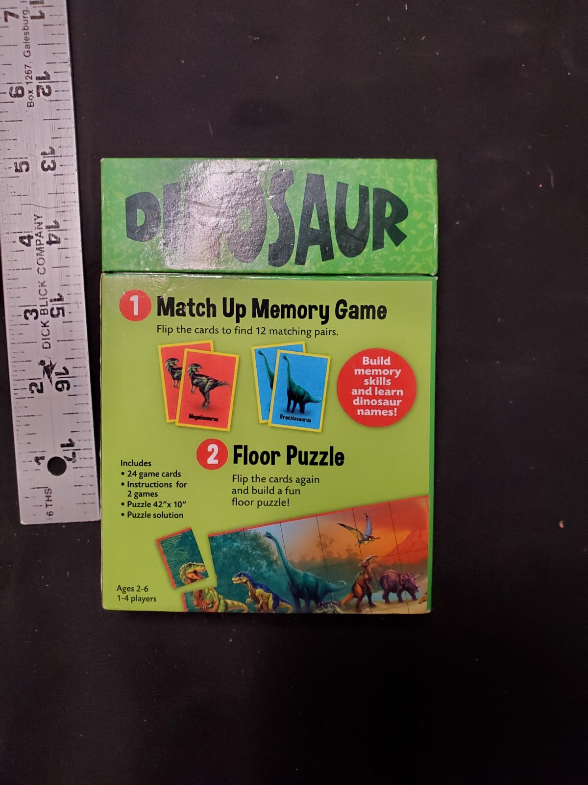 Peaceable Kingdom Dinosaur Match Up Game And Puzzle For Ages 2 – 6