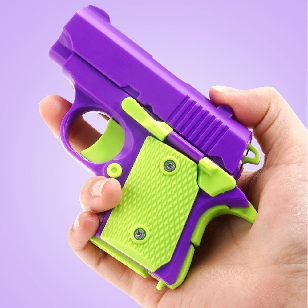 3D Printing Fidget Toy Gun Sensory Toy Anxiety Relief Toy Gravity Gun Adult Gift