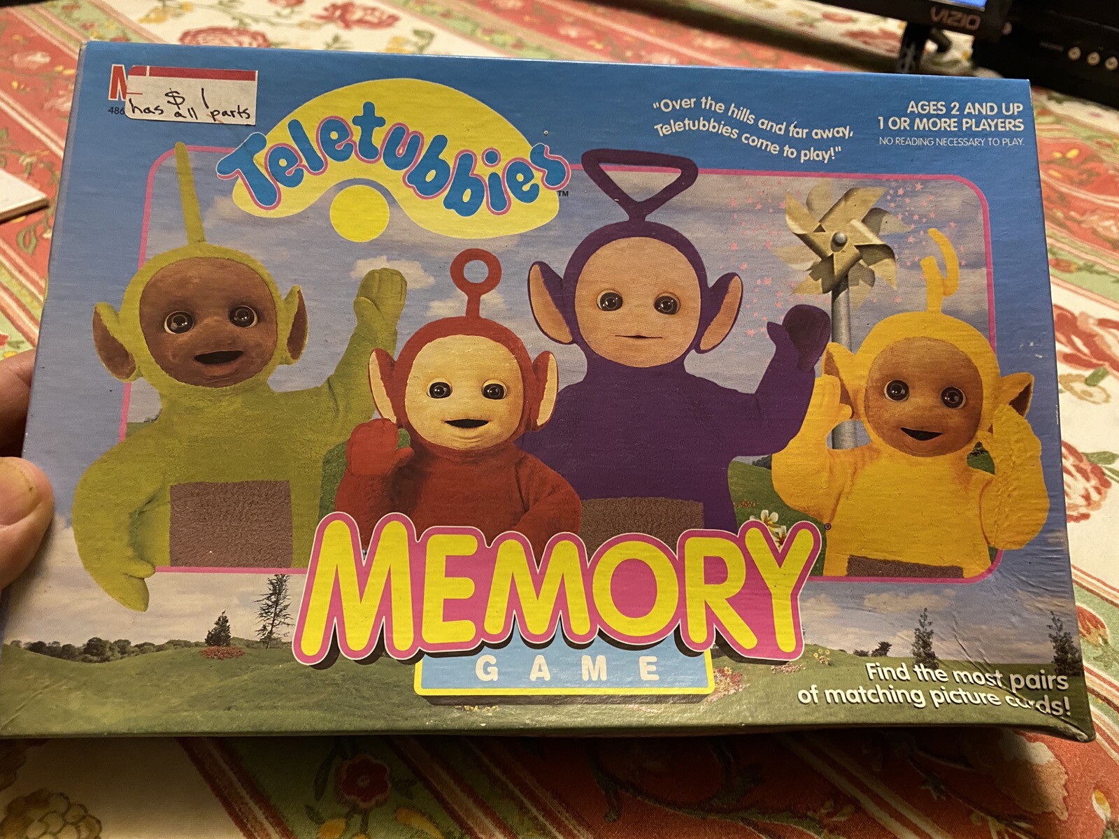 Teletubbies Memory Matching Game Vintage 1998 4864-Milton Bradley complete