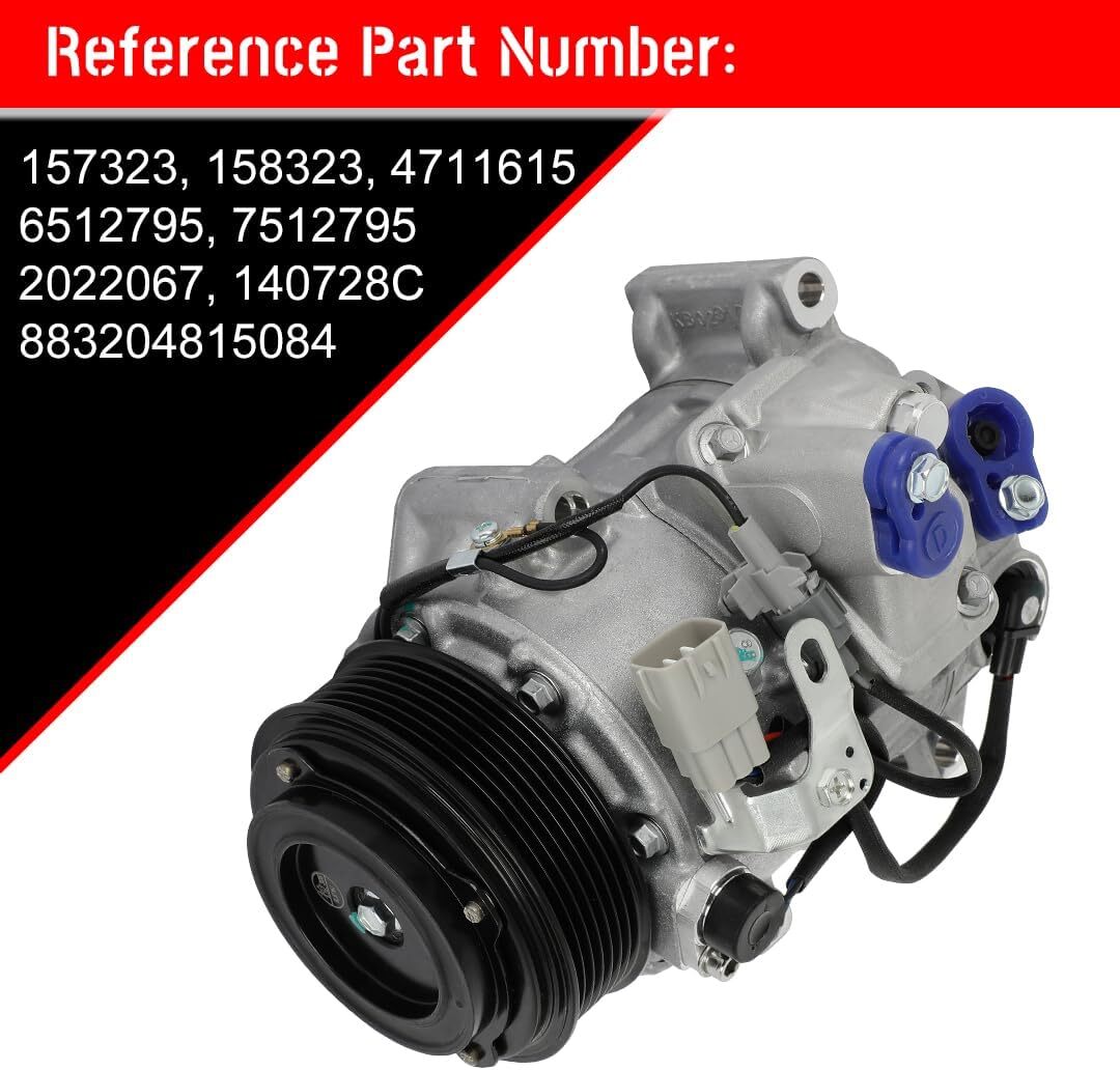 cciyu Air Conditioning Compressor 2008-2009 Fit for Toyota Highlander 3.5L AC
