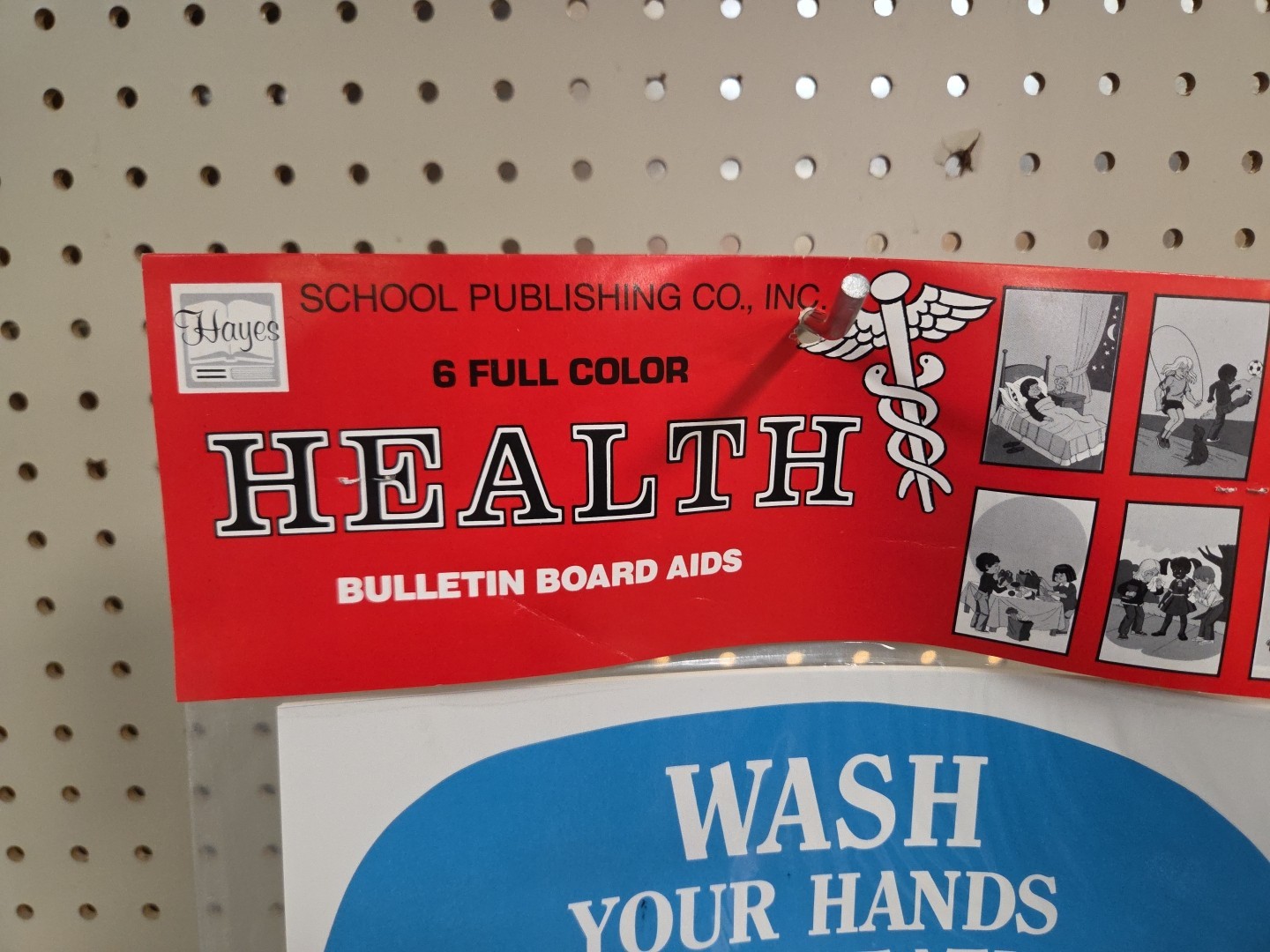 Vintage 1988 Hayes School Publishing, Inc. Health Bulletin Board Aids