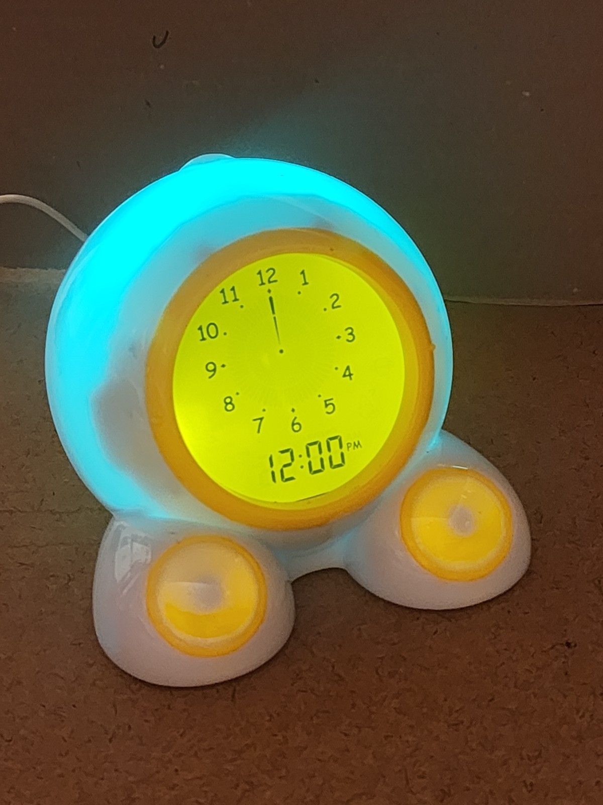 Onaroo Teach Me Time Talking Alarm Clock & Night-Light – with USB Power Cable