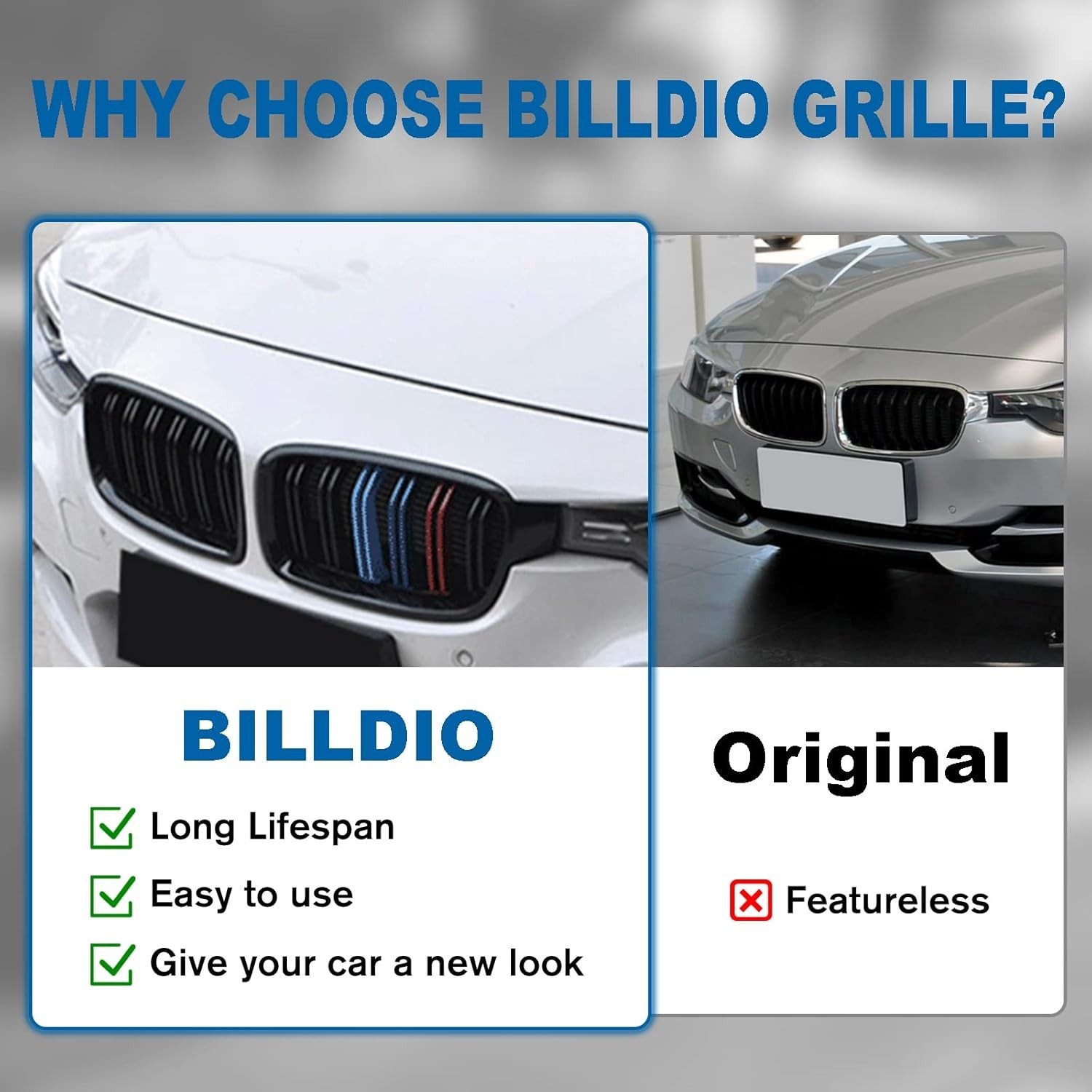 F30 Grille – Front Kidney Color Grill Compatible with BMW 3 series F30 F31 20…