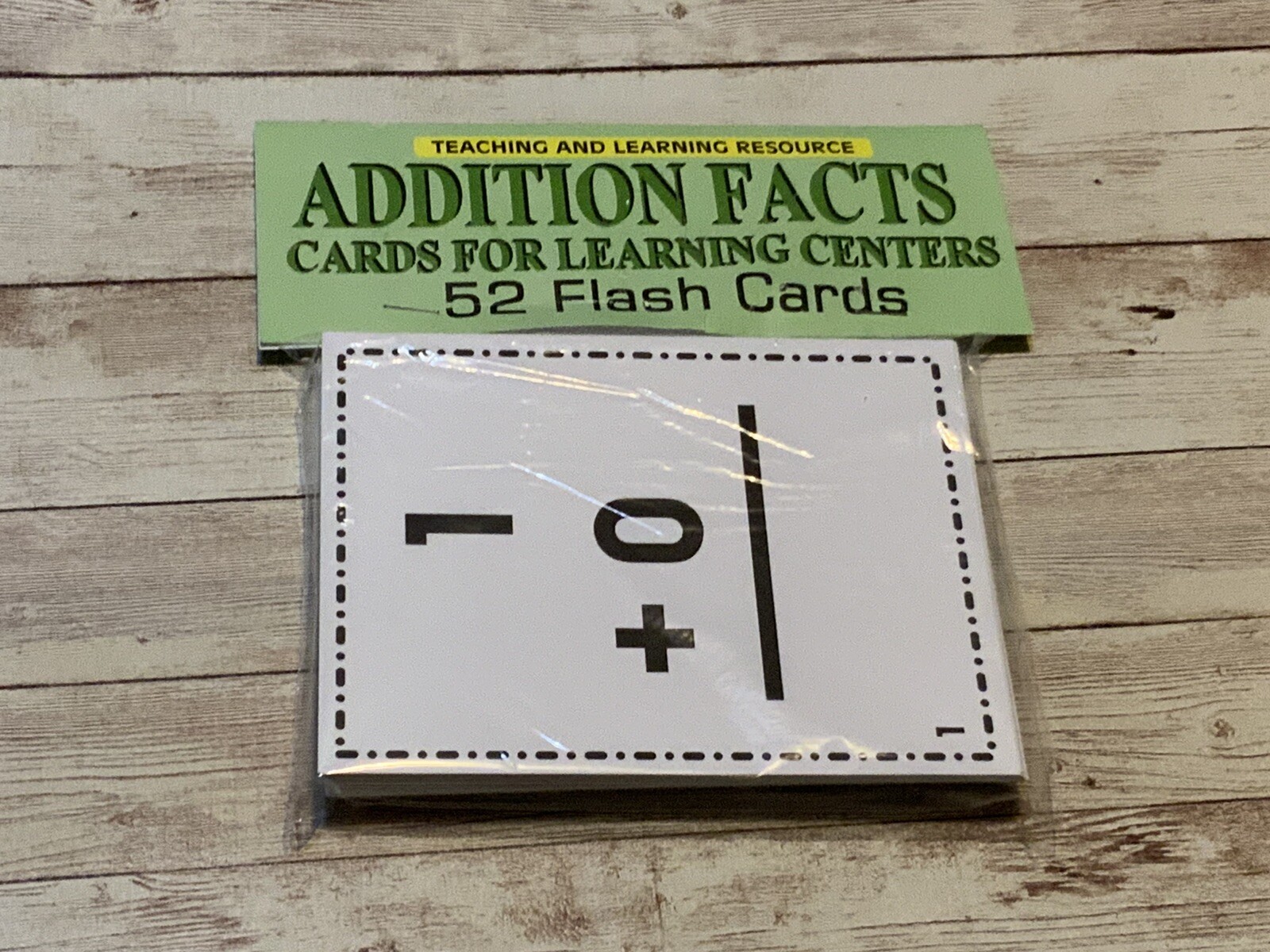 Addition Fact – Cards for Learning Center 52 Cards- Teaching supplies