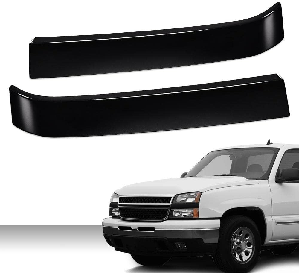 PIT66 Grille Trims Set, Compatible with 2003-2007 Chevy Silverado, LH RH Driver