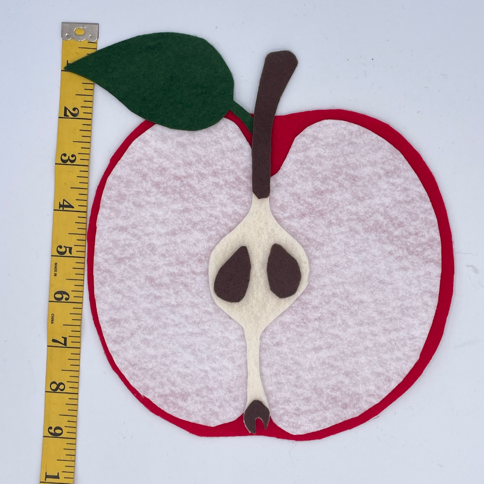 Parts of an Apple Science Felt Story Set for Felt/Flannel Board with Worksheet