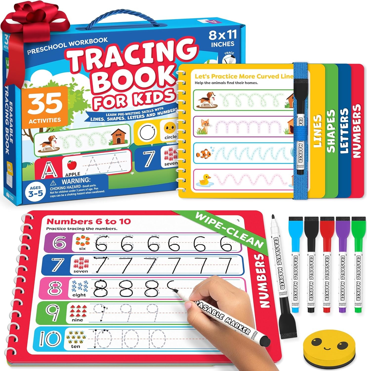 Preschool Learning Activities – Tracing Books for Kids Ages 3-5 – Toddler