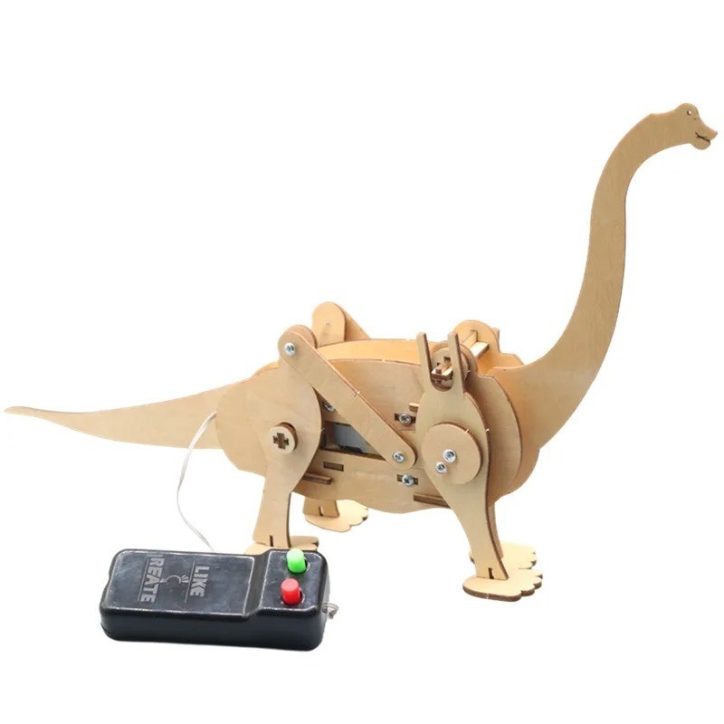DIY STEM Dinosaur Model Kit | Educational Science Toy, Wood Puzzle Game for Kids