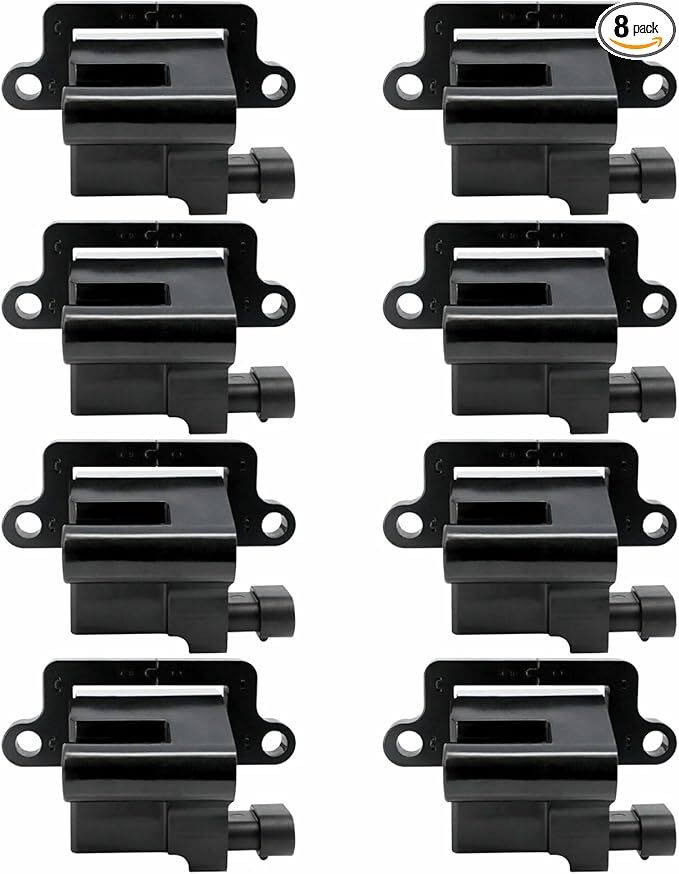 Set of 8 Square Ignition Coil Pack Replacement for Cadillac GMC Chevrolet Hummer