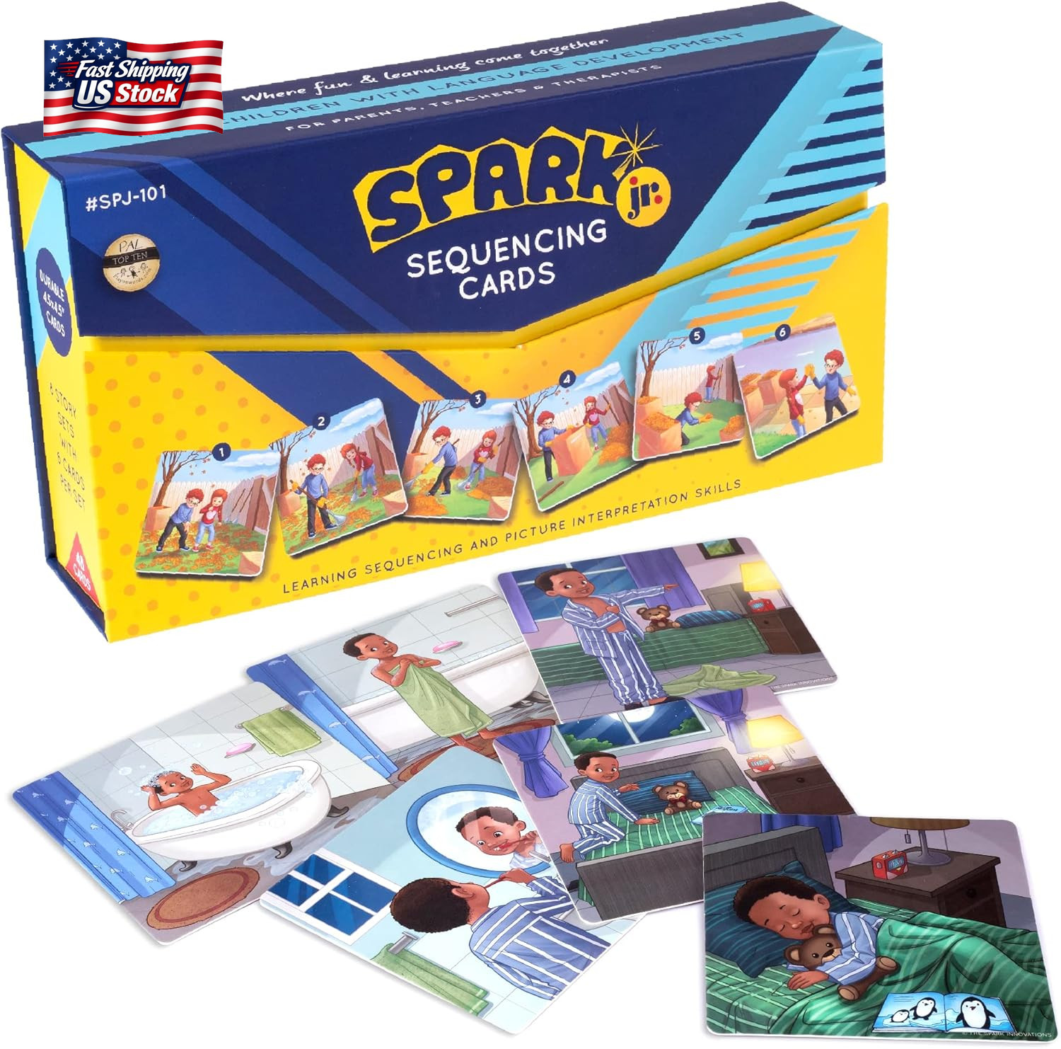 Sequence for Kids Cards, Speech Therapy Materials, Homeschool SEL, Autism, Tell