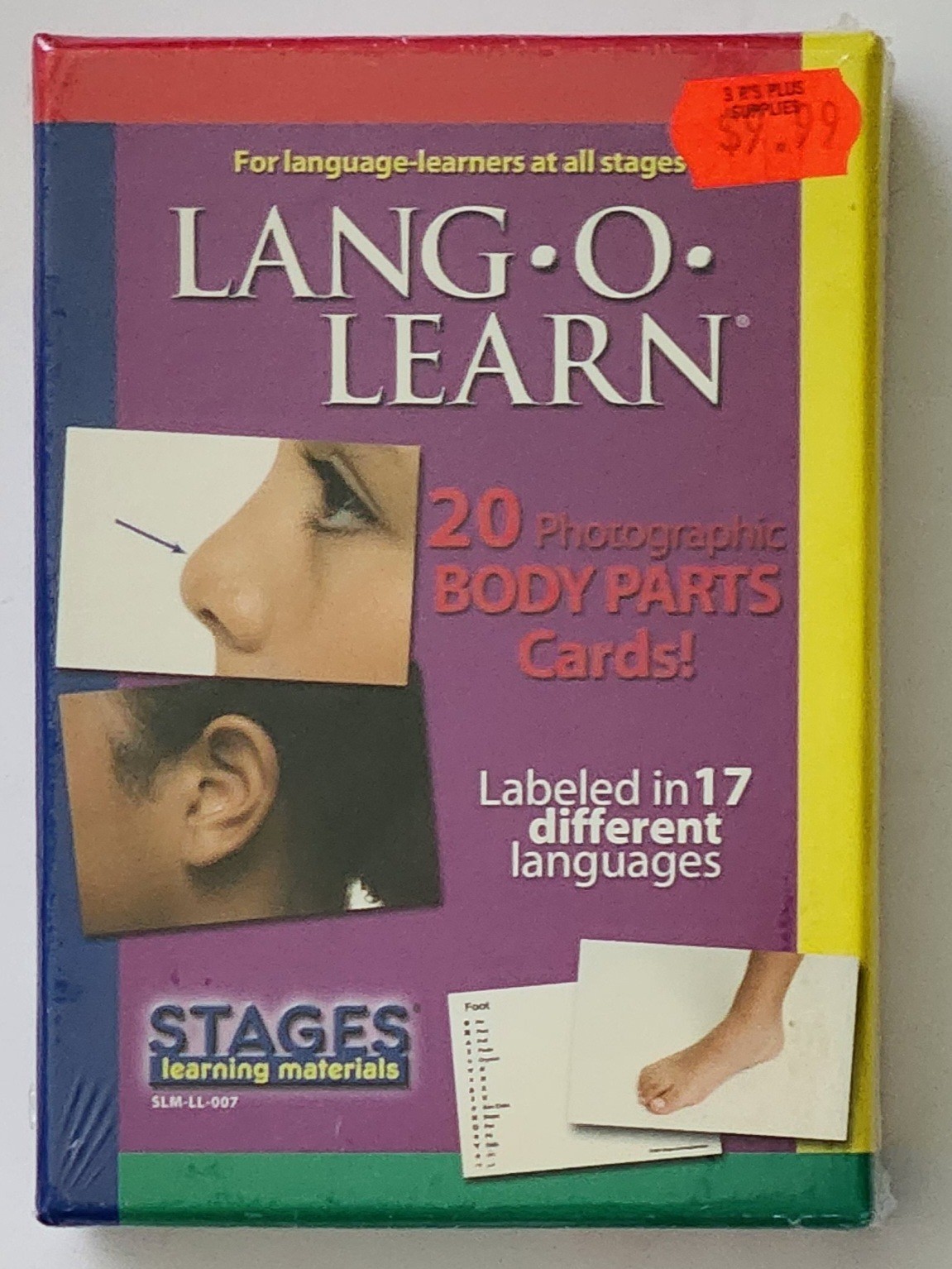 Lang-O-Learn 20 Photographic Flash Cards in 17 languages (NEW) 3 Sets