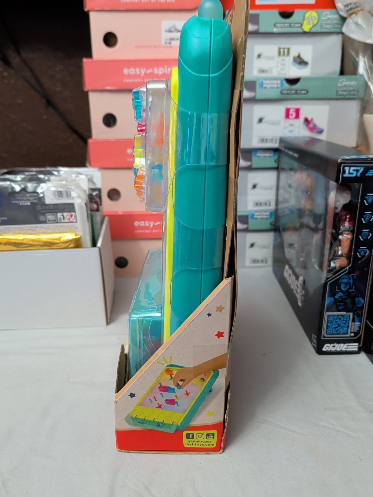 B. Toys 180-Piece Color-Changing Light-Up Board With Peg & Marble Run Set