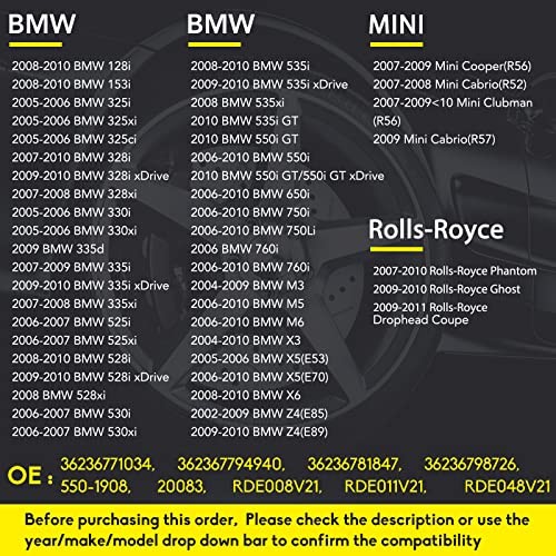 NPAUTO TPMS Sensor Compatible with BMW 335i 528i 328i M3 M6 X3 X5 Z4 Series 1 3