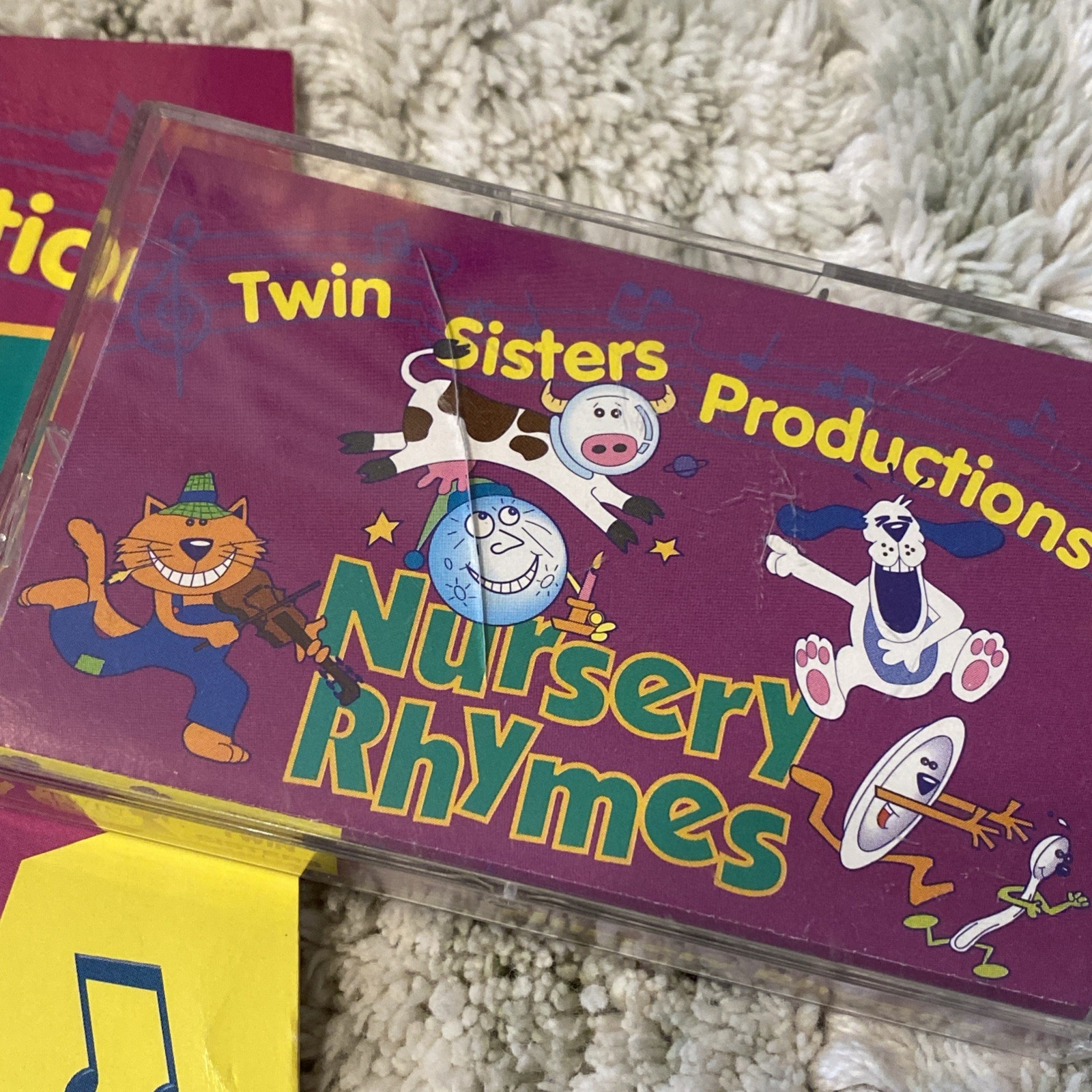 1995 Twin Sisters Productions Cassette Books Farm Animals Nursery Rhymes